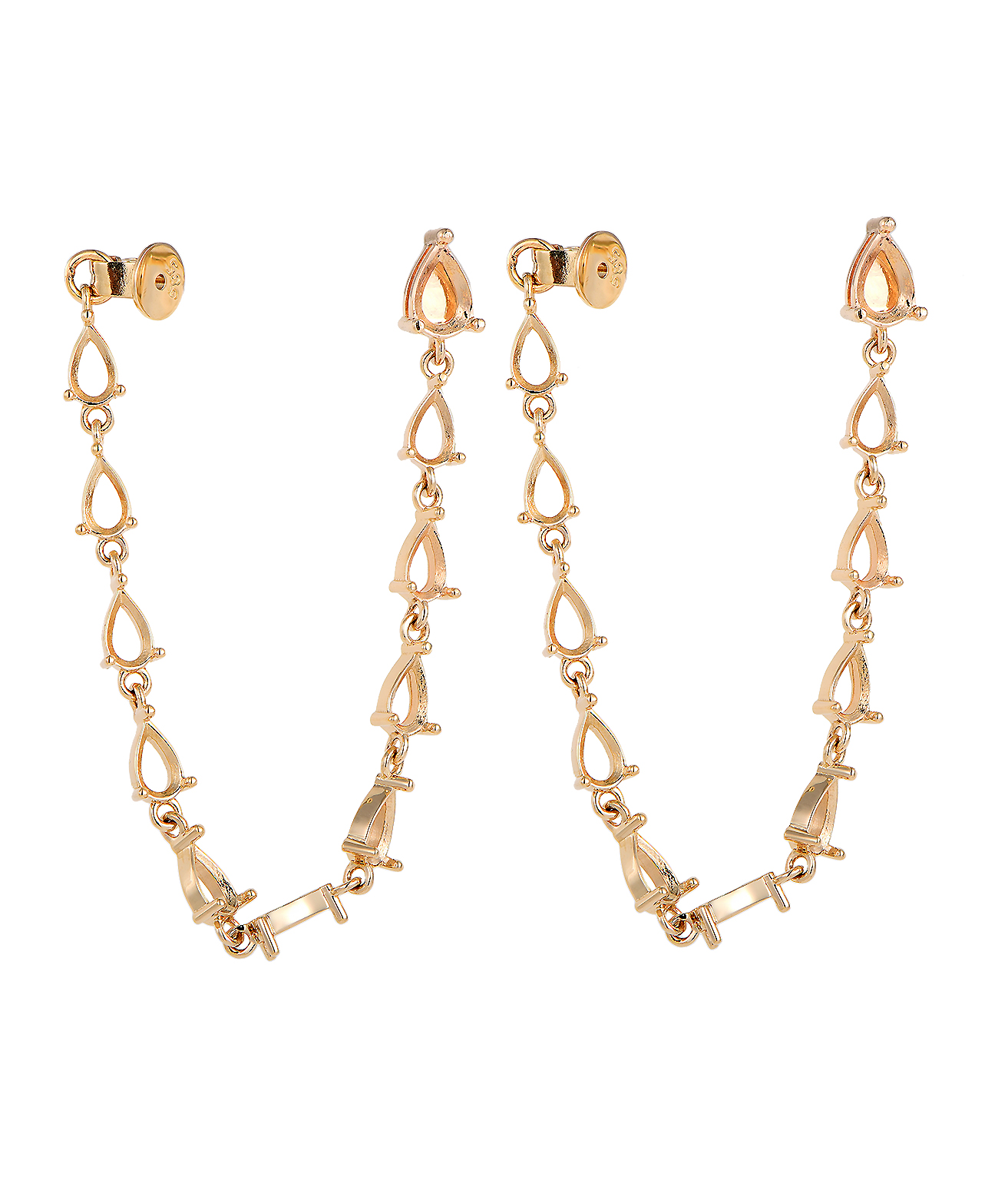 Classic Flat 14K Gold Earrings