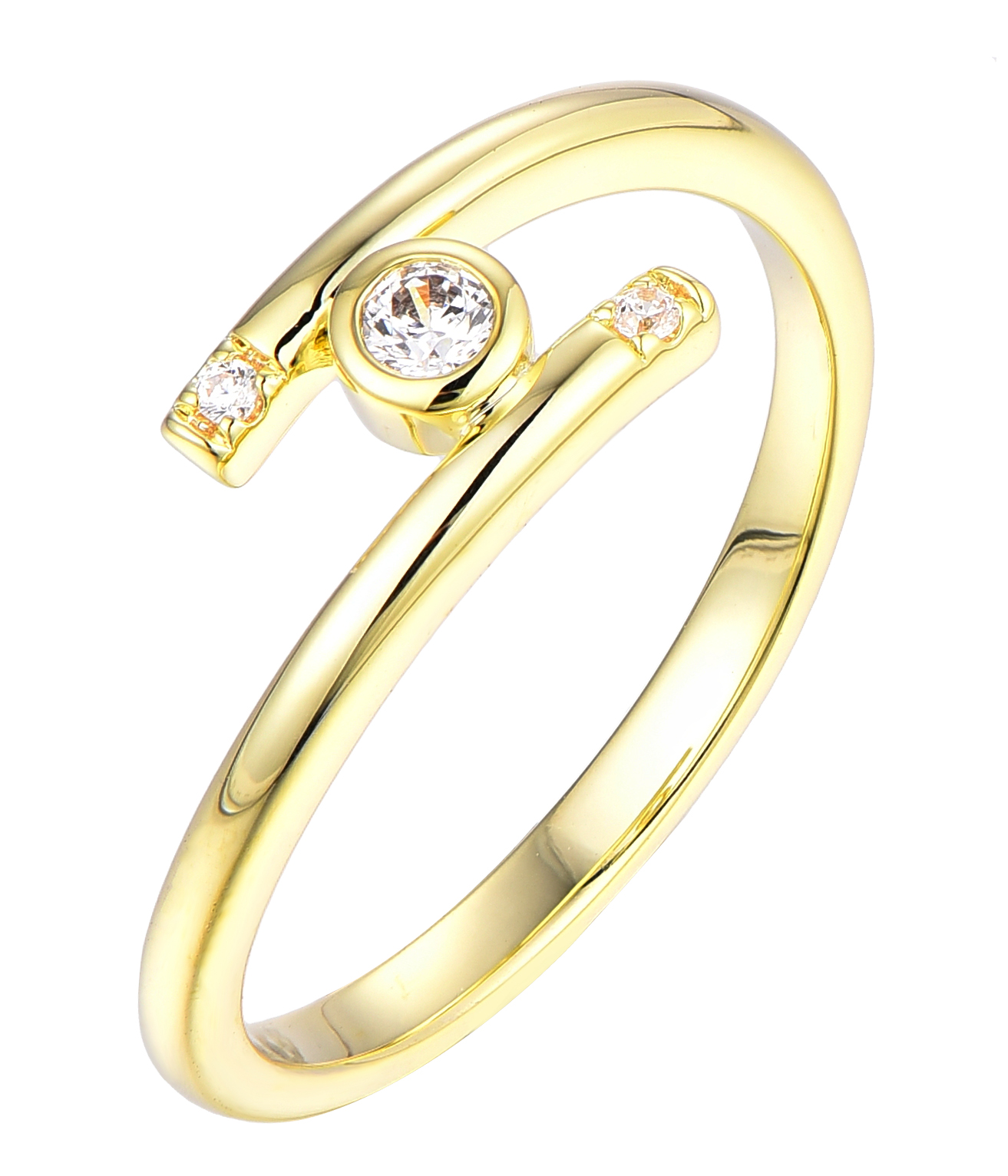 18K Gold White Zircon Ring Supplier