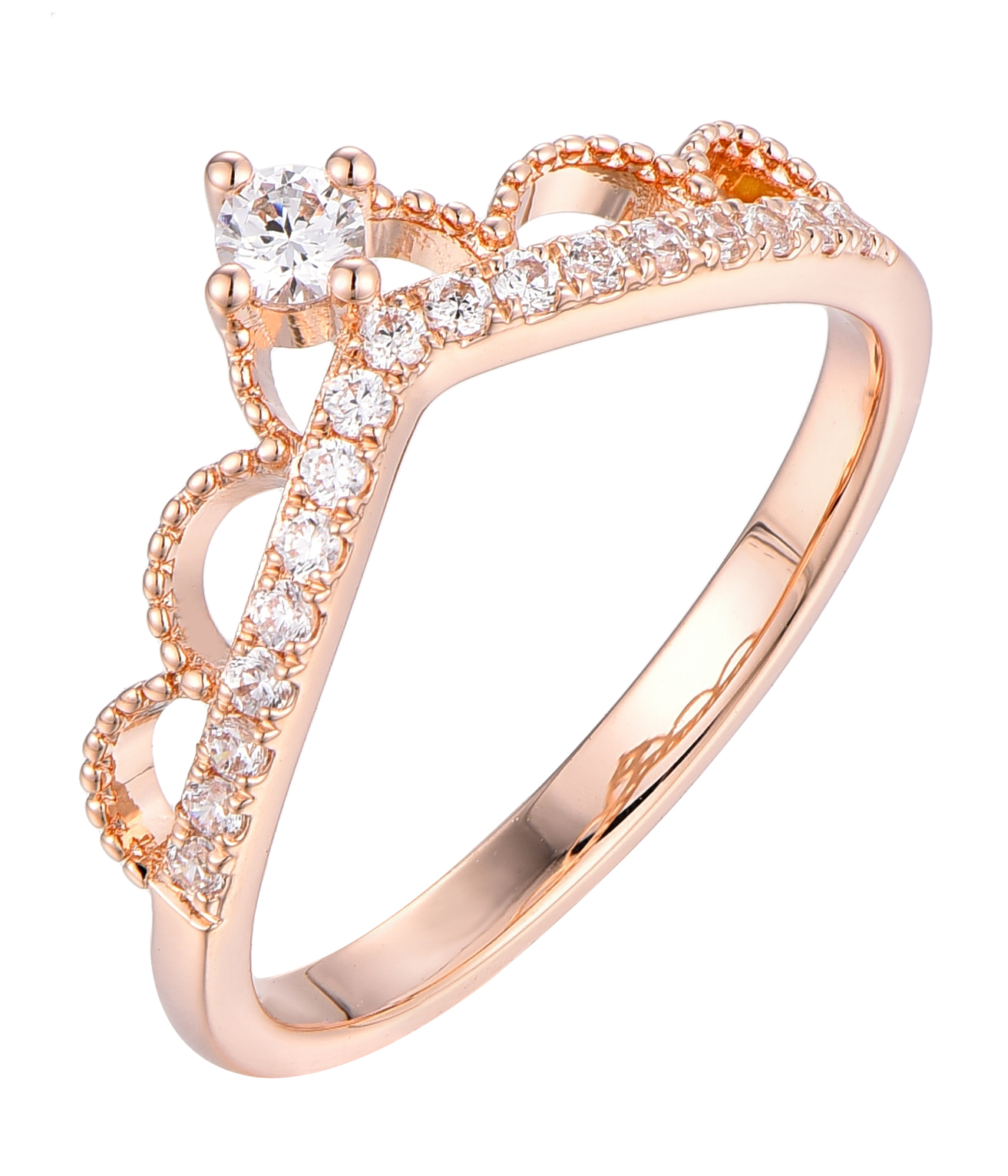 Gold Crown Diamond Ring Supplier