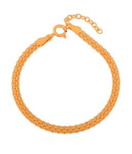 18k gold chain bracelet spring ring clasp BR16924C