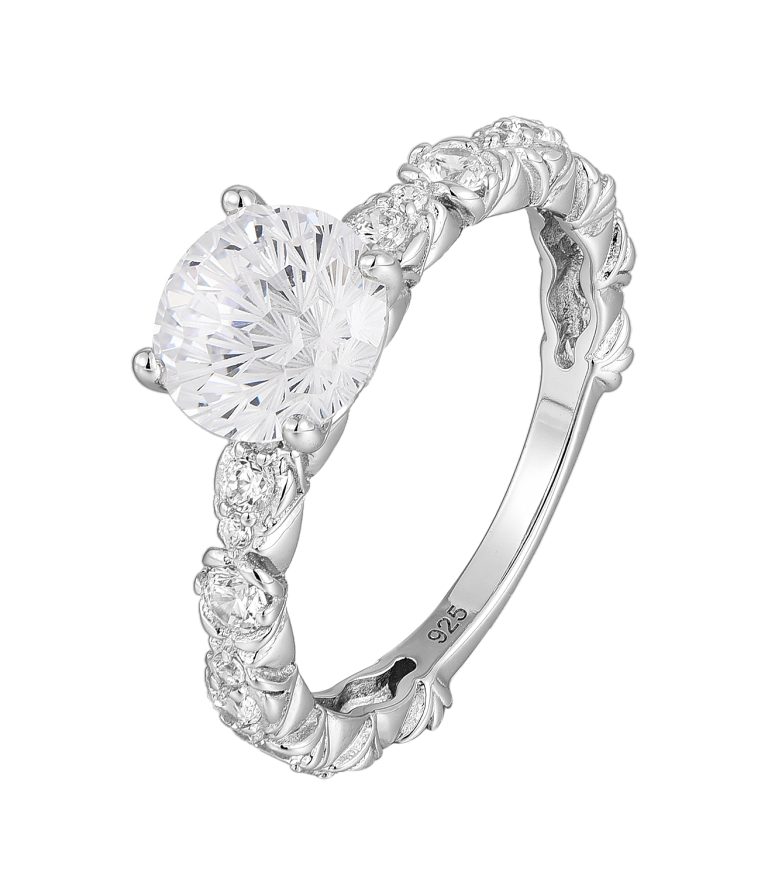 April birthstone diamond ring with brilliant sparkle, representing eternal love and luxury jewelry.