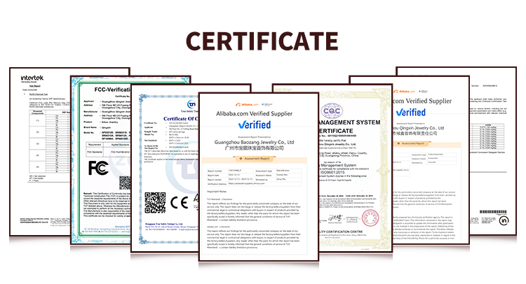 Gemstone certification and jewelry authenticity documents