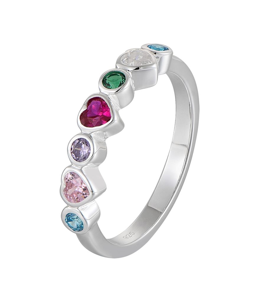 Multi-color birthstone gemstones displaying a variety of vibrant colors
