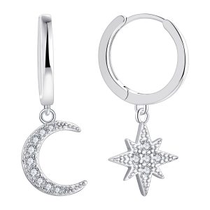 White Zircon Hoop Earrings Supplier