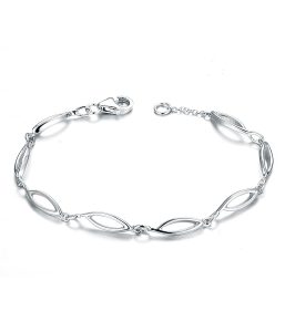 silver lobster clasp bracelet type BRC0108A