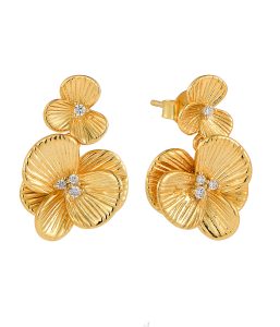 ypoallergenic and sweatproof 18K gold earrings wholesale for gym and swimming.