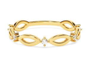 Cubic zirconia fashion statement ring designed for trendy and affordable jewelry collections