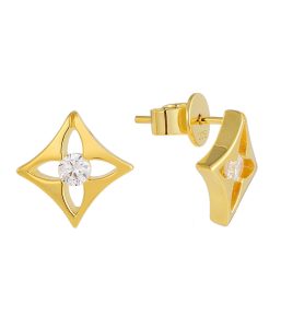 Gold vermeil jewelry earrings manufacturer se05627d