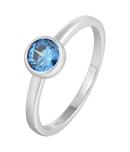 blue cabochon 925 silver rings maufacturer SR18196Q