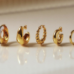 Gold vermeil jewelry collection featuring earrings