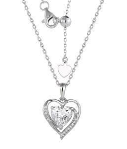 925 silver necklace with CZ SP10389K