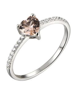 Polished sterling silver ring