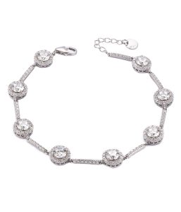 silver charm bracelet care BR01829E