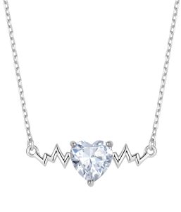 Sterling silver pendant necklace with polished finish