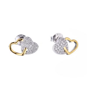 Two tone plating earring ME04092A