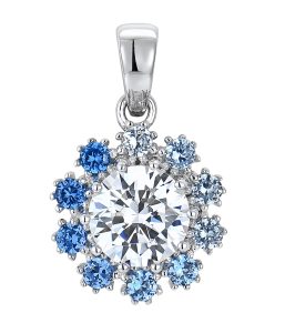 blue gemstone pendant SP04453O
