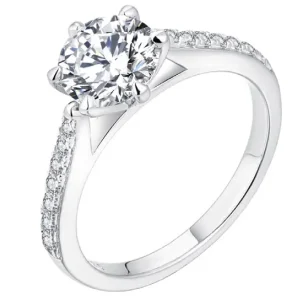 solitaire ring secure stone setting ML02913A