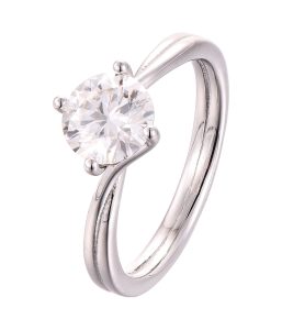 Rhodium Plated Sterling Silver Rings bulk SR12374A