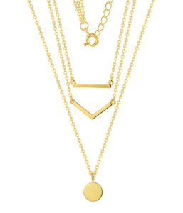 gold vermeil necklace manufacturer NC01370H