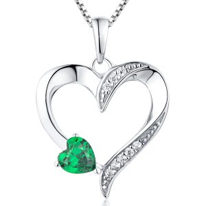 heart emerald pendant jewelry