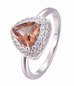 Types of silver 925 silver orange stone rings wholesales ml06900a