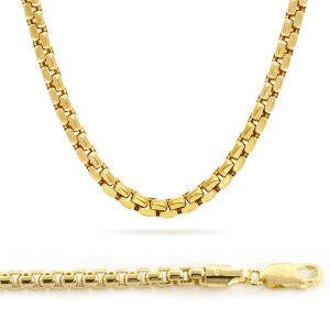 Silver gold plated box chains wholesales nc01670b